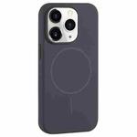 For iPhone 11 Pro Large Hole Camera MagSafe Liquid Silicone Full Coverage Phone Case(Carbon Gray Black)