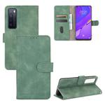 For Huawei nova 7 5G Solid Color Skin Feel Magnetic Buckle Horizontal Flip Calf Texture PU Leather Case with Holder & Card Slots & Wallet(Green)