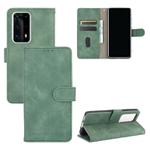 For Huawei P40 Pro+ Solid Color Skin Feel Magnetic Buckle Horizontal Flip Calf Texture PU Leather Case with Holder & Card Slots & Wallet(Green)