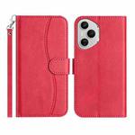 For Honor 400 Pro Global Dual-Folded S-shape Leather Phone Case(Rose Red)