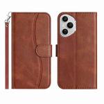 For Honor 400 Pro Global Dual-Folded S-shape Leather Phone Case(Coffee)