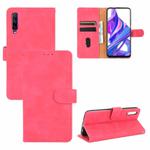 For Huawei Honor 9X Pro / Y9s Solid Color Skin Feel Magnetic Buckle Horizontal Flip Calf Texture PU Leather Case with Holder & Card Slots & Wallet(Rose Red)