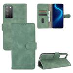 For Huawei Honor X10 5G Solid Color Skin Feel Magnetic Buckle Horizontal Flip Calf Texture PU Leather Case with Holder & Card Slots & Wallet(Green)