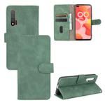 For Huawei nova 6 5G Solid Color Skin Feel Magnetic Buckle Horizontal Flip Calf Texture PU Leather Case with Holder & Card Slots & Wallet(Green)