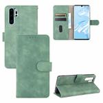 For Huawei P30 Pro Solid Color Skin Feel Magnetic Buckle Horizontal Flip Calf Texture PU Leather Case with Holder & Card Slots & Wallet(Green)