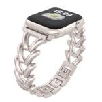 For Apple Watch 42mm / 41mm / 40mm / 38mm Kalebol V-shaped Zinc Alloy Strap(Starlight)