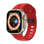 For Apple Watch 46mm / 49mm / 45mm / 44mm Kalebol Sport Silicone Strap(Red)