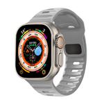 For Apple Watch 46mm / 49mm / 45mm / 44mm Kalebol Sport Silicone Strap(Cloudy Grey)
