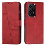 For Honor 200 Lite Global Stitching Calf Texture Buckle Leather Phone Case(Red)