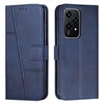 For Honor 200 Lite Global Stitching Calf Texture Buckle Leather Phone Case(Blue)