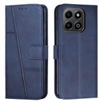 For Honor X6b / X6a Stitching Calf Texture Buckle Leather Phone Case(Blue)