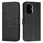 For Honor 400 Stitching Calf Texture Buckle Leather Phone Case(Black)