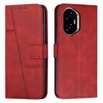 For Honor 400 Stitching Calf Texture Buckle Leather Phone Case(Red)