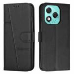 For Honor 400 Lite Stitching Calf Texture Buckle Leather Phone Case(Black)