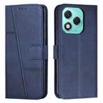 For Honor 400 Lite Stitching Calf Texture Buckle Leather Phone Case(Blue)