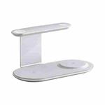 V2206 3 in 1 15W Wireless Charger with Night Light(Silver)