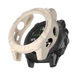 For Garmin Descent G2 Half Coverage Hollow TPU Armor Watch Protective Case(Starlight)
