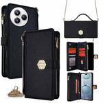 For Xiaomi Civi 5 Pro 5G Crossbody Handle Cross Texture Leather Phone Case(Black)