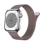 For Apple Watch 42mm / 41mm / 40mm / 38mm Kalebol Semi-round Tail Milan Stainless Steel Strap(Pink Purple)