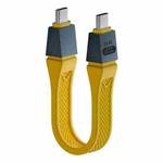 240W 8K 80Gbps USB-C / Type-C to USB-C / Type-C For Thunderbolt 5 Full Function FPC Cable Data Cable(Yellow)