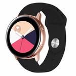 Kalebol 20mm Universal Reverse Buckle Silicone Watch Band(Black)