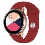 Kalebol 20mm Universal Reverse Buckle Silicone Watch Band(Rose Red)