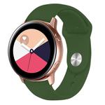 Kalebol 20mm Universal Reverse Buckle Silicone Watch Band(Pine Green)