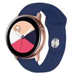 Kalebol 20mm Universal Reverse Buckle Silicone Watch Band(Dark Blue)