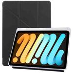 For iPad mini 6 / mini 2024 ZGA Genre Series Y-Fold Leather Tablet Case with Pen Slot(Black)