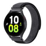 Kalebol 20mm Universal Nylon Loop Fastener Watch Band(Black Grey)