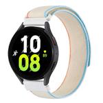 Kalebol 20mm Universal Nylon Loop Fastener Watch Band(Milk White)