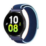 Kalebol 20mm Universal Nylon Loop Fastener Watch Band(Dark Blue)