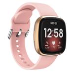 Kalebol Pin Buckle Silicone Watch Band For Fitbit Versa 3 / 4(Pink)