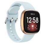 Kalebol Pin Buckle Silicone Watch Band For Fitbit Versa 3 / 4(Light Blue)