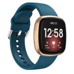 Kalebol Pin Buckle Silicone Watch Band For Fitbit Versa 3 / 4(Dark Green)