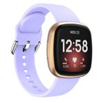 Kalebol Pin Buckle Silicone Watch Band For Fitbit Versa 3 / 4(Lavender)