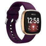 Kalebol Pin Buckle Silicone Watch Band For Fitbit Versa 3 / 4(Dark Purple)