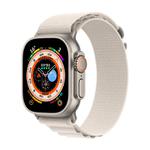 For Apple Watch 46mm / 49mm / 45mm / 44mm Kalebol Aline Nylon Loop Watch Band(Starlight)