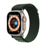 For Apple Watch 42mm / 41mm / 40mm / 38mm Kalebol Aline Nylon Loop Watch Band(Army Green)