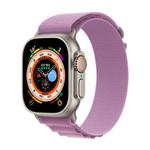 For Apple Watch 42mm / 41mm / 40mm / 38mm Kalebol Aline Nylon Loop Watch Band(Light Purple)