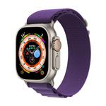 For Apple Watch 42mm / 41mm / 40mm / 38mm Kalebol Aline Nylon Loop Watch Band(Dark Purple)