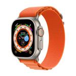 For Apple Watch 42mm / 41mm / 40mm / 38mm Kalebol Aline Nylon Loop Watch Band(Orange)