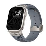For Apple Watch 42mm / 41mm / 40mm / 38mm Kalebol High Elasticity L-shaped Nail Silicone Strap(Space Grey)