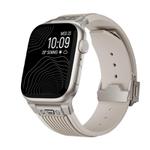 For Apple Watch 42mm / 41mm / 40mm / 38mm Kalebol High Elasticity L-shaped Nail Silicone Strap(Starlight)