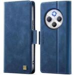 For Redmi 14C 5G AutSpace A11 Side Buckle MagSafe Magnetic RFID Phone Leather Case(Blue)