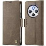 For Redmi 14C 5G AutSpace A11 Side Buckle MagSafe Magnetic RFID Phone Leather Case(Coffee)