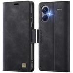 For Redmi Note 13 Pro+ 5G AutSpace A11 Side Buckle MagSafe Magnetic RFID Phone Leather Case(Black)