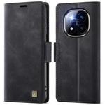 For Redmi Note 14 Pro 5G AutSpace A11 Side Buckle MagSafe Magnetic RFID Phone Leather Case(Black)