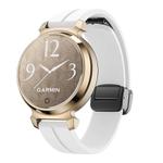 For Garmin Lily 2 14mm Kalebol Magnetic Buckle Silicone Strap(White)