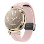 For Garmin Lily 2 14mm Kalebol Magnetic Buckle Silicone Strap(Pink)